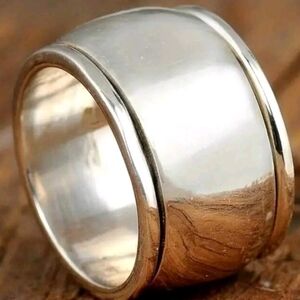 Silver and Gold Band Ring